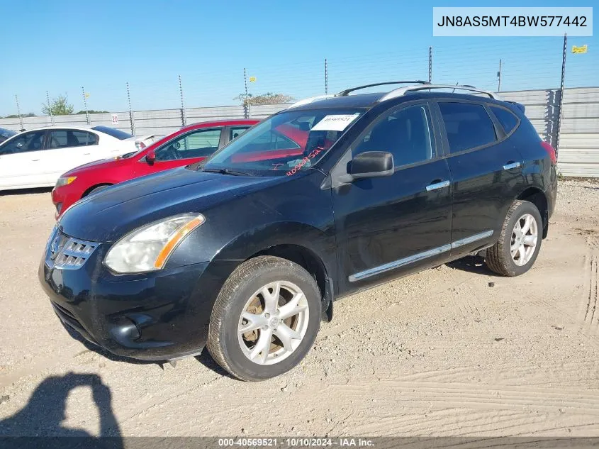 2011 Nissan Rogue Sv VIN: JN8AS5MT4BW577442 Lot: 40569521