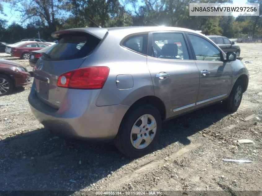 2011 Nissan Rogue S VIN: JN8AS5MV7BW297256 Lot: 40585194