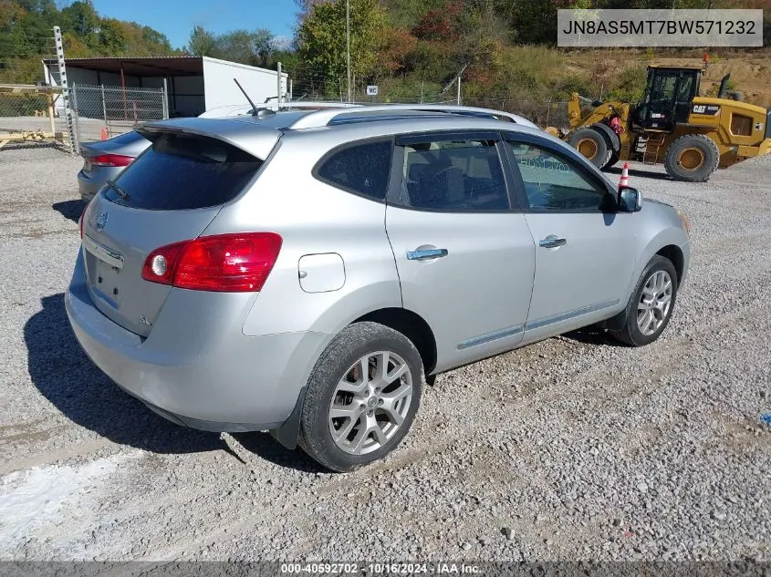 2011 Nissan Rogue Sv VIN: JN8AS5MT7BW571232 Lot: 40592702