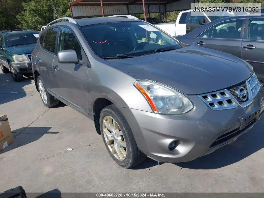 2011 Nissan Rogue Sv VIN: JN8AS5MV7BW316050 Lot: 40602728