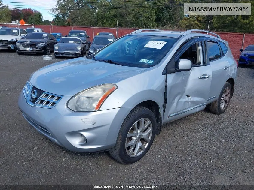 2011 Nissan Rogue Sv VIN: JN8AS5MV8BW673964 Lot: 40619284