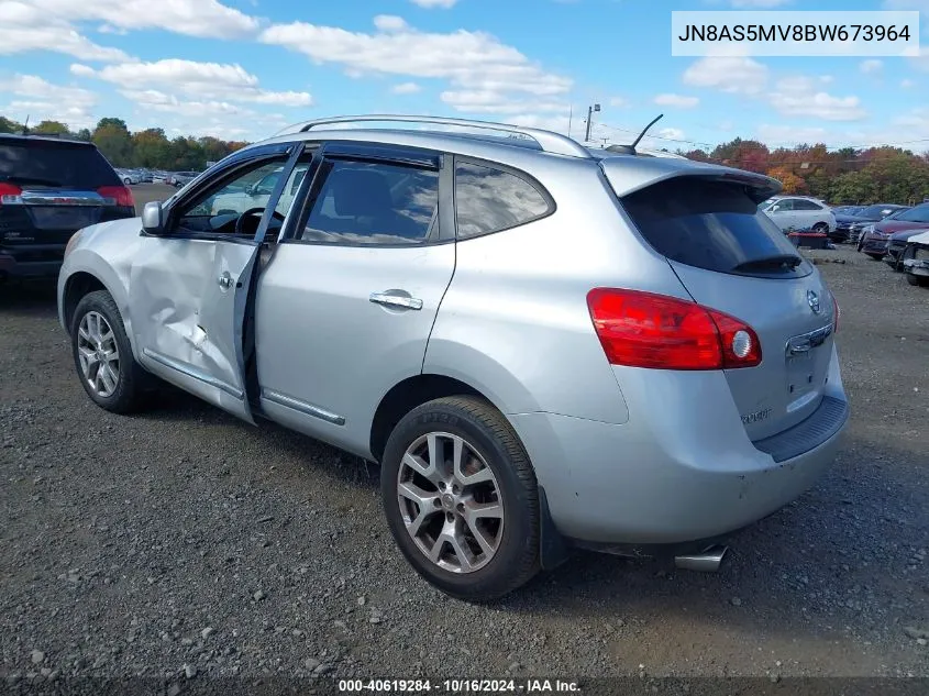 2011 Nissan Rogue Sv VIN: JN8AS5MV8BW673964 Lot: 40619284