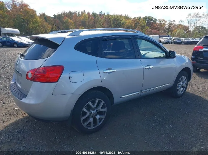 2011 Nissan Rogue Sv VIN: JN8AS5MV8BW673964 Lot: 40619284