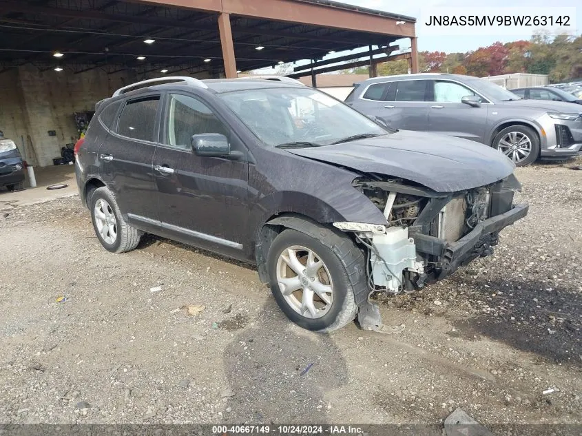 2011 Nissan Rogue Sv VIN: JN8AS5MV9BW263142 Lot: 40667149