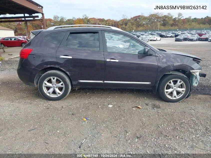 2011 Nissan Rogue Sv VIN: JN8AS5MV9BW263142 Lot: 40667149