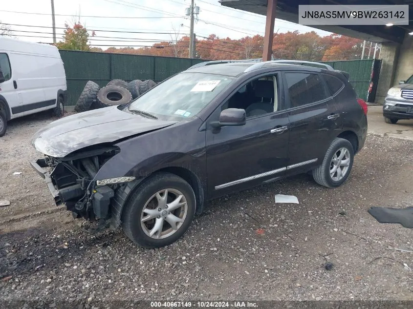 2011 Nissan Rogue Sv VIN: JN8AS5MV9BW263142 Lot: 40667149