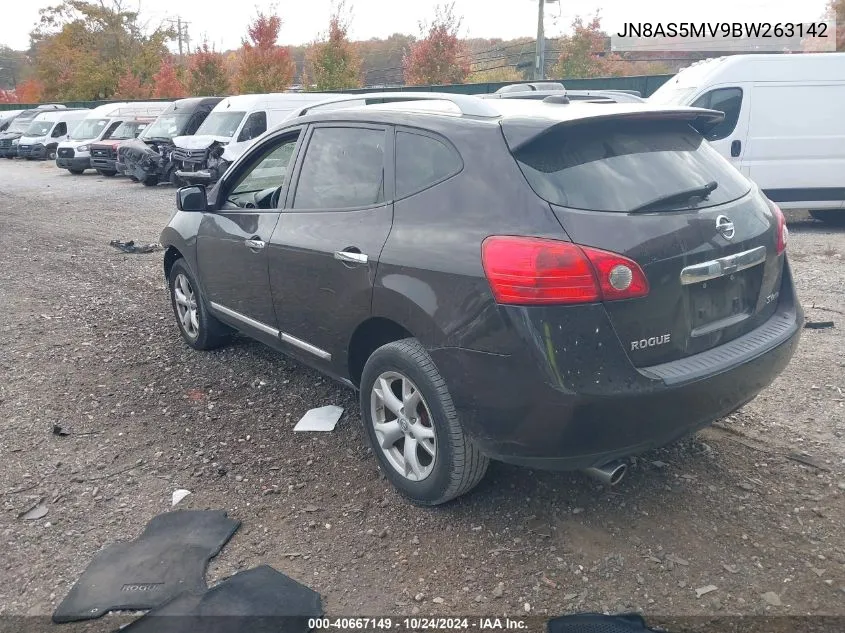 2011 Nissan Rogue Sv VIN: JN8AS5MV9BW263142 Lot: 40667149