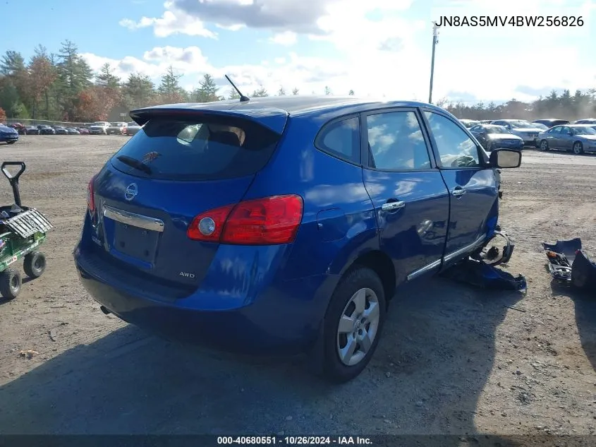 2011 Nissan Rogue S VIN: JN8AS5MV4BW256826 Lot: 40680551