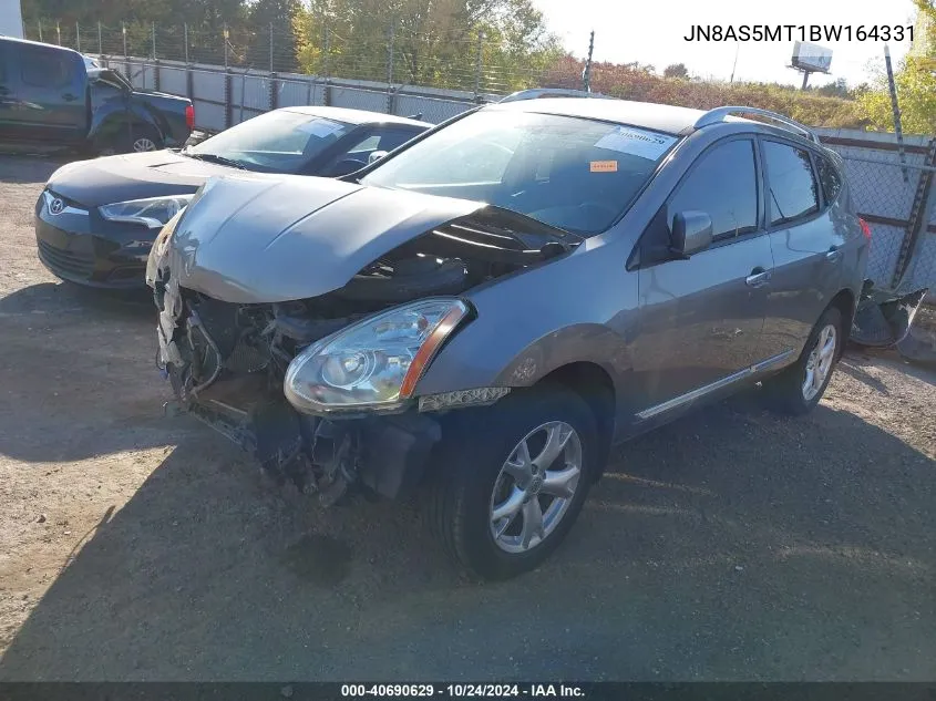 2011 Nissan Rogue Sv VIN: JN8AS5MT1BW164331 Lot: 40690629