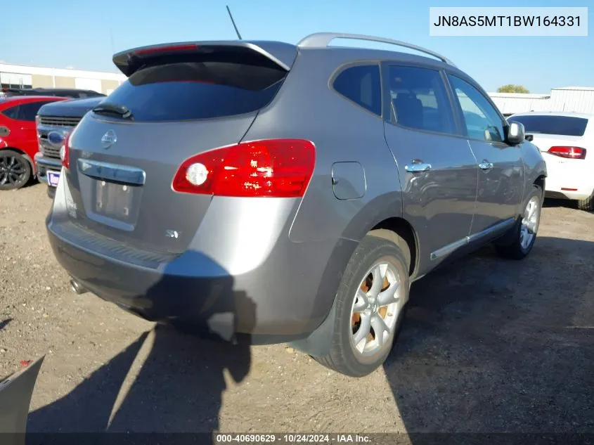 2011 Nissan Rogue Sv VIN: JN8AS5MT1BW164331 Lot: 40690629