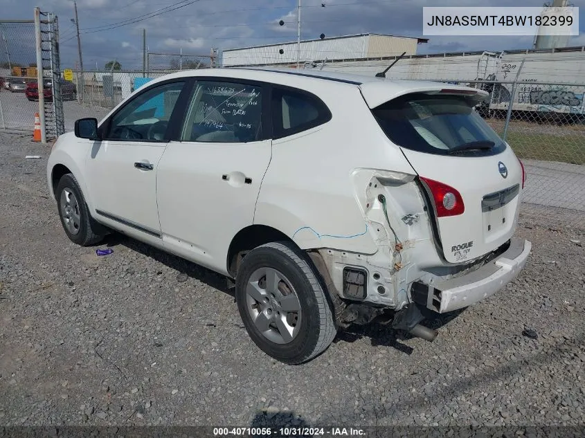 2011 Nissan Rogue S VIN: JN8AS5MT4BW182399 Lot: 40710056