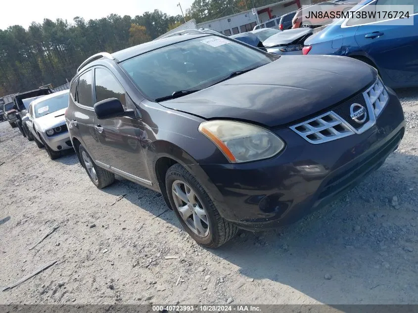 2011 Nissan Rogue Sv VIN: JN8AS5MT3BW176724 Lot: 40723993