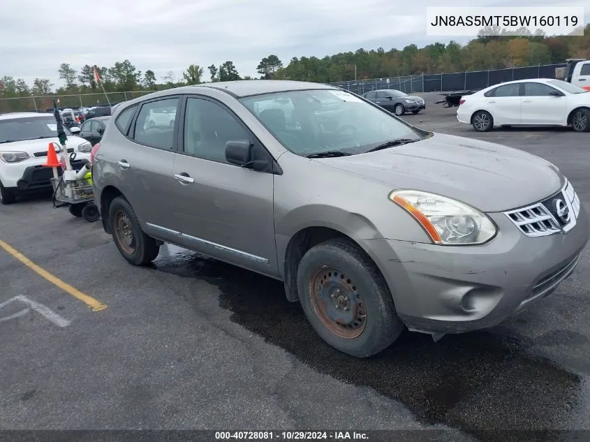 2011 Nissan Rogue S VIN: JN8AS5MT5BW160119 Lot: 40728081