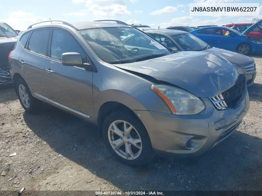 2011 Nissan Rogue Sv VIN: JN8AS5MV1BW662207 Lot: 40730746