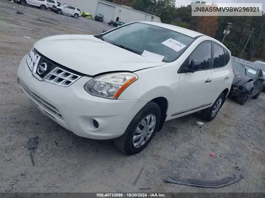 2011 Nissan Rogue S VIN: JN8AS5MV9BW296321 Lot: 40733898