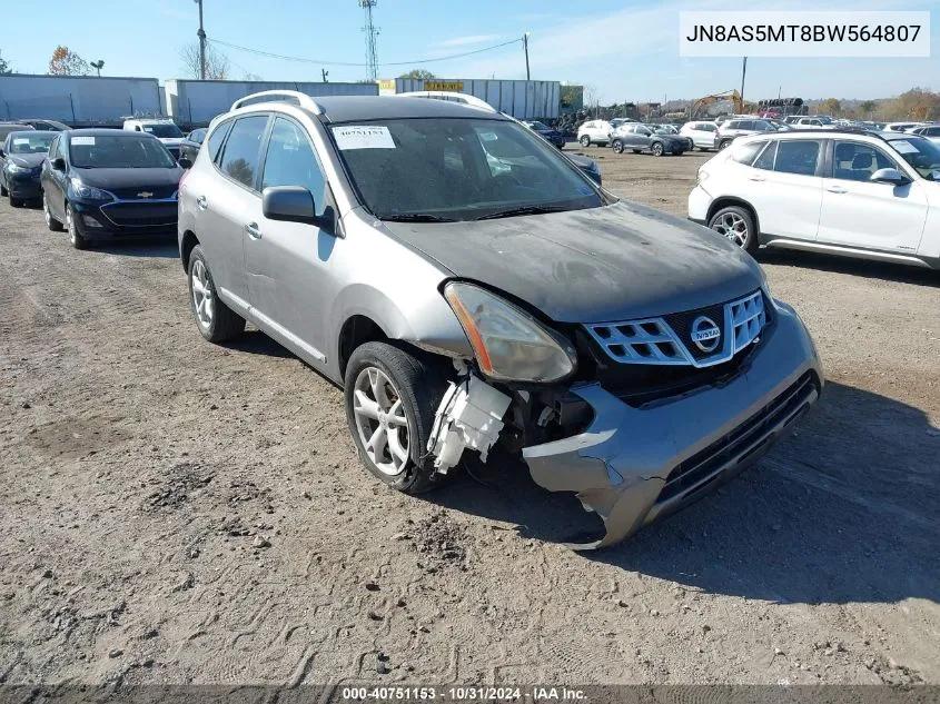 2011 Nissan Rogue Sv VIN: JN8AS5MT8BW564807 Lot: 40751153