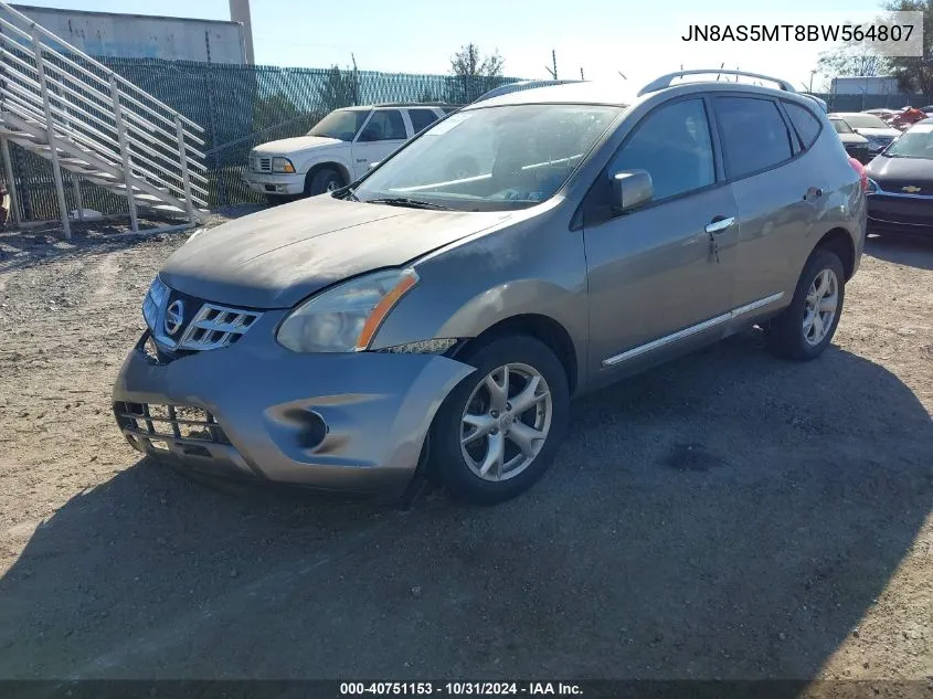 2011 Nissan Rogue Sv VIN: JN8AS5MT8BW564807 Lot: 40751153