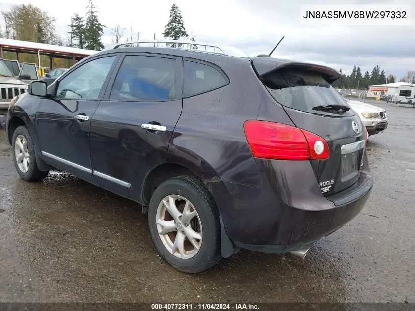 2011 Nissan Rogue Sv VIN: JN8AS5MV8BW297332 Lot: 40772311