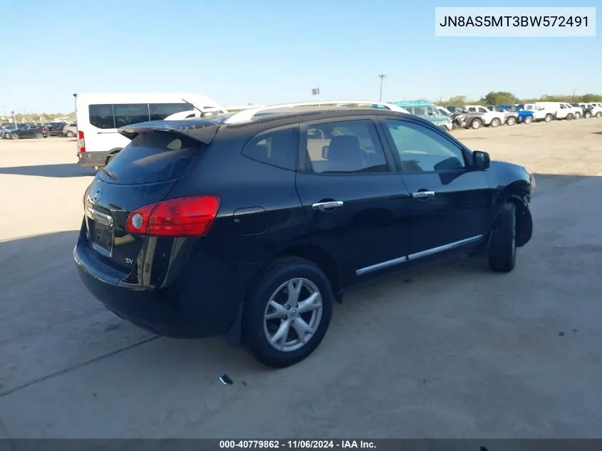 2011 Nissan Rogue Sv VIN: JN8AS5MT3BW572491 Lot: 40779862