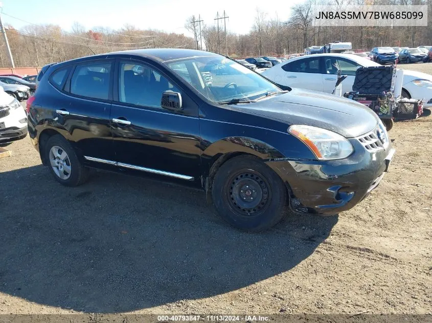 2011 Nissan Rogue S VIN: JN8AS5MV7BW685099 Lot: 40793847