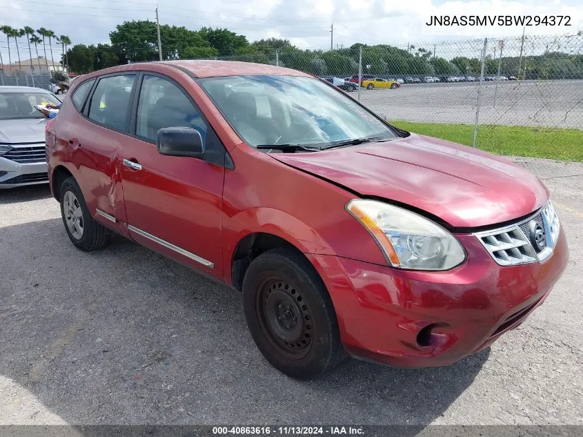 2011 Nissan Rogue S VIN: JN8AS5MV5BW294372 Lot: 40863616