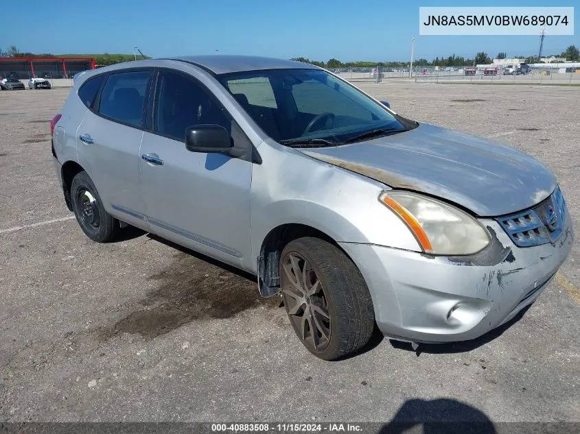 2011 Nissan Rogue S VIN: JN8AS5MV0BW689074 Lot: 40883508