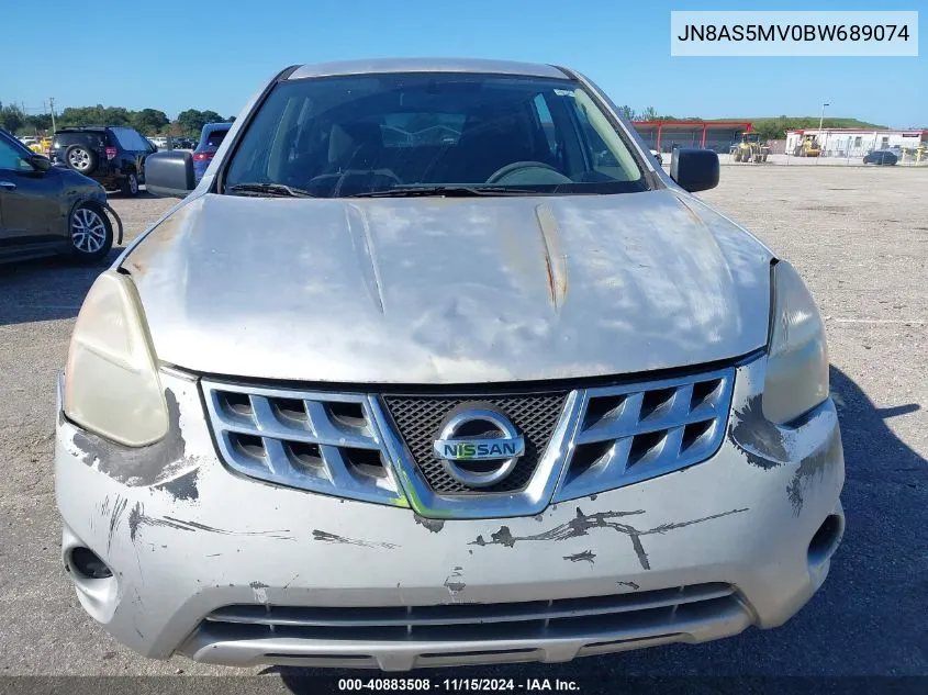 2011 Nissan Rogue S VIN: JN8AS5MV0BW689074 Lot: 40883508