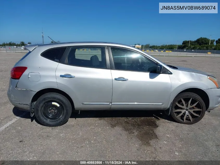 2011 Nissan Rogue S VIN: JN8AS5MV0BW689074 Lot: 40883508