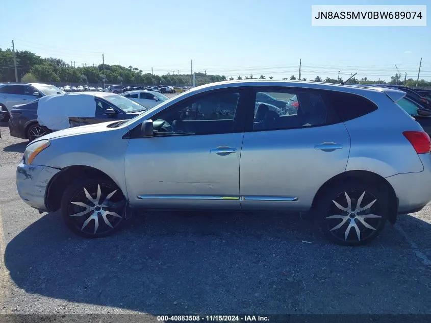 2011 Nissan Rogue S VIN: JN8AS5MV0BW689074 Lot: 40883508