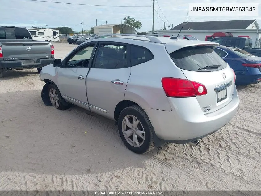 JN8AS5MT6BW563543 2011 Nissan Rogue Sv