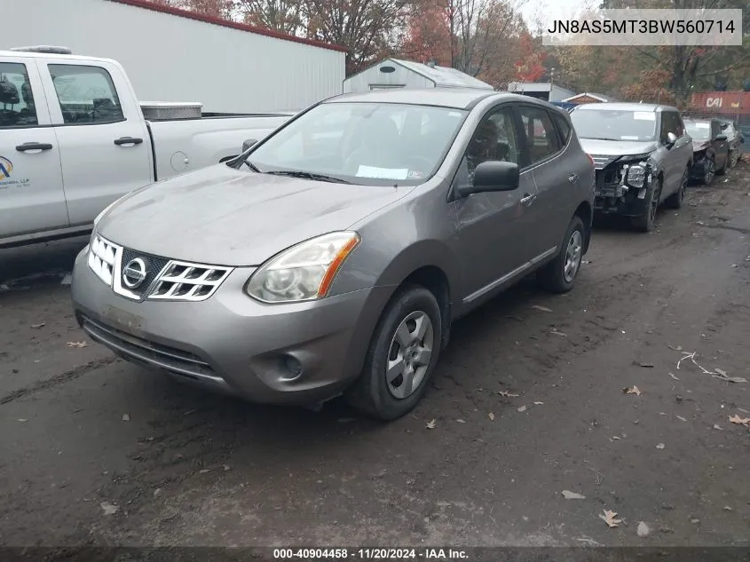 2011 Nissan Rogue S VIN: JN8AS5MT3BW560714 Lot: 40904458