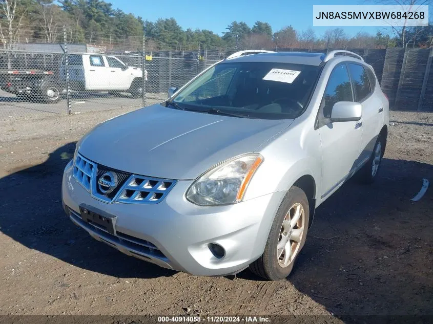 2011 Nissan Rogue Sv VIN: JN8AS5MVXBW684268 Lot: 40914058