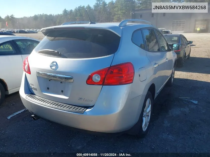 2011 Nissan Rogue Sv VIN: JN8AS5MVXBW684268 Lot: 40914058