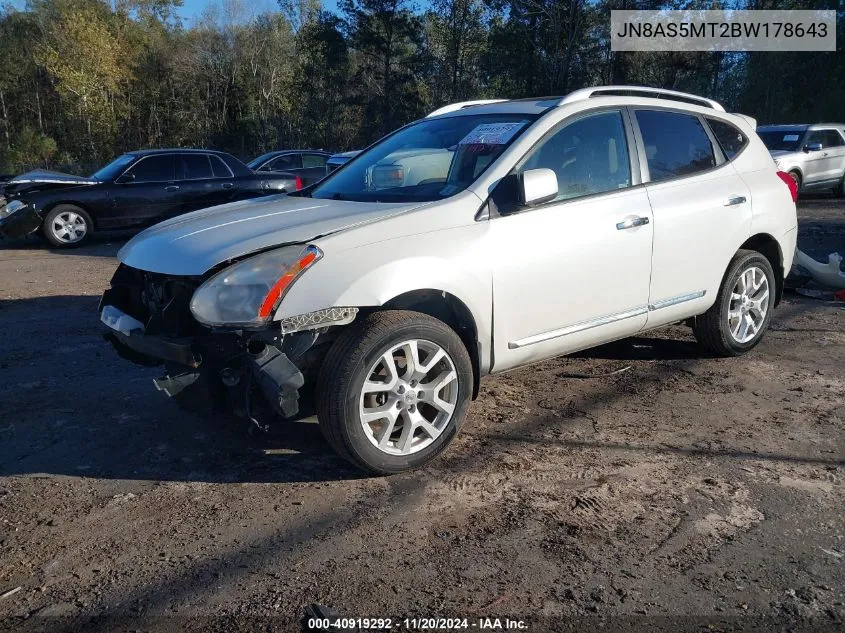 2011 Nissan Rogue Sv VIN: JN8AS5MT2BW178643 Lot: 40919292