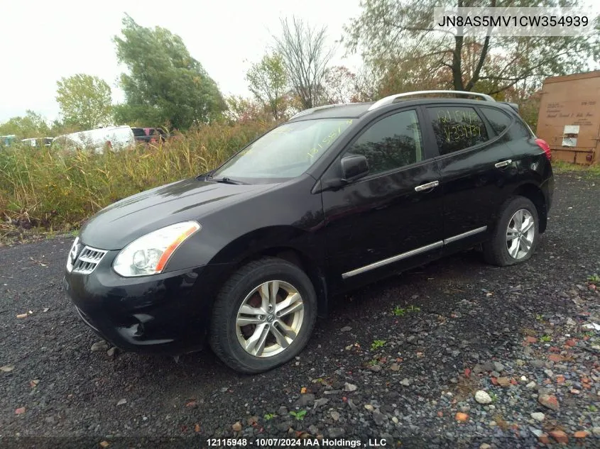 2012 Nissan Rogue S/Sv VIN: JN8AS5MV1CW354939 Lot: 12115948