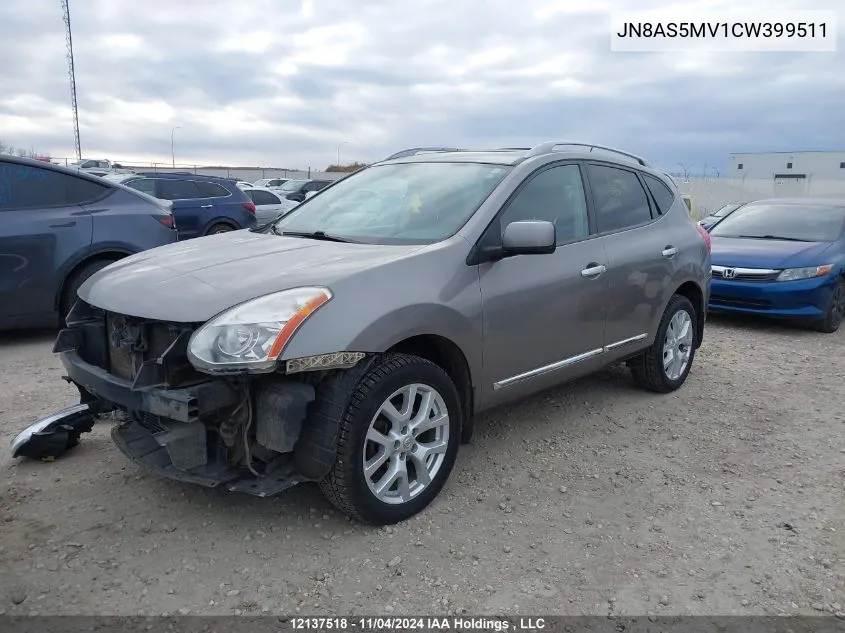 2012 Nissan Rogue Sv VIN: JN8AS5MV1CW399511 Lot: 12137518