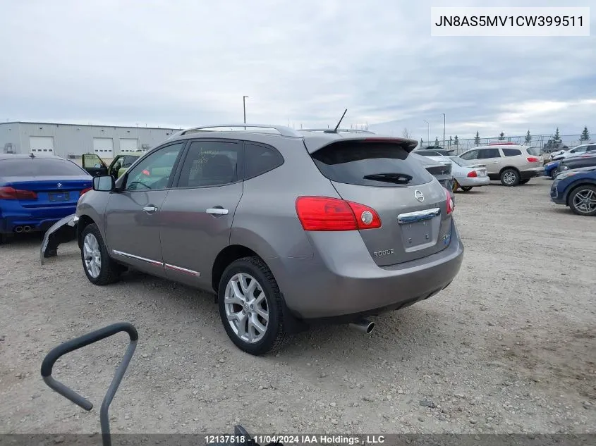 2012 Nissan Rogue Sv VIN: JN8AS5MV1CW399511 Lot: 12137518