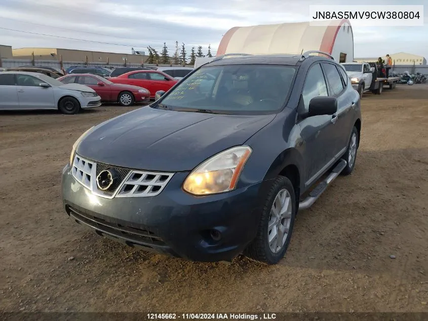 2012 Nissan Rogue Sv W/Sl Pkg VIN: JN8AS5MV9CW380804 Lot: 12145662