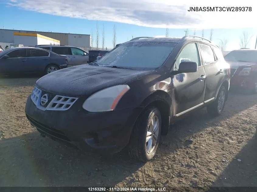 2012 Nissan Rogue S/Sv VIN: JN8AS5MT3CW289378 Lot: 12153292