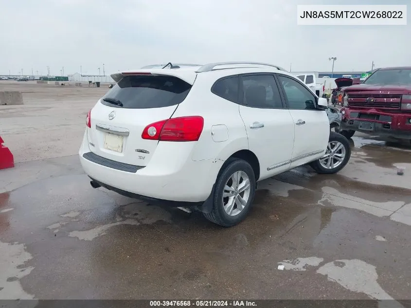 JN8AS5MT2CW268022 2012 Nissan Rogue Sv