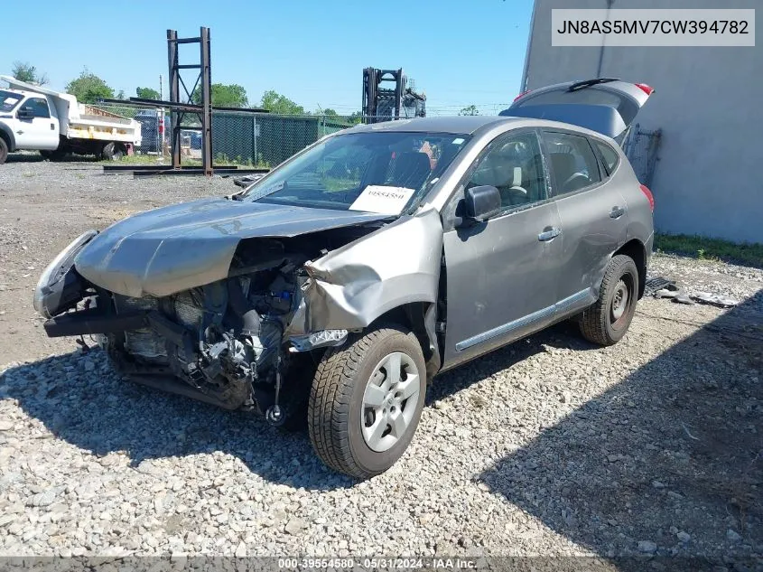 2012 Nissan Rogue S VIN: JN8AS5MV7CW394782 Lot: 39554580