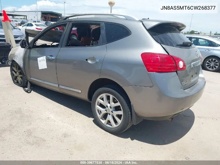 2012 Nissan Rogue Sv W/Sl Pkg VIN: JN8AS5MT6CW268377 Lot: 39677535