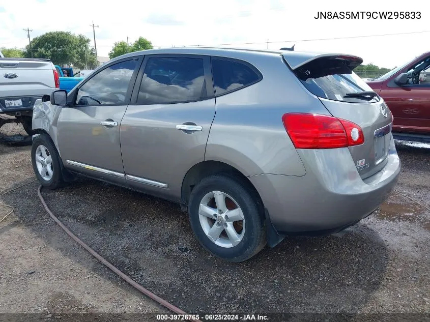 2012 Nissan Rogue S VIN: JN8AS5MT9CW295833 Lot: 39726765