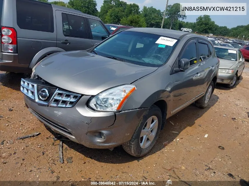 2012 Nissan Rogue S VIN: JN8AS5MVXCW421215 Lot: 39848042