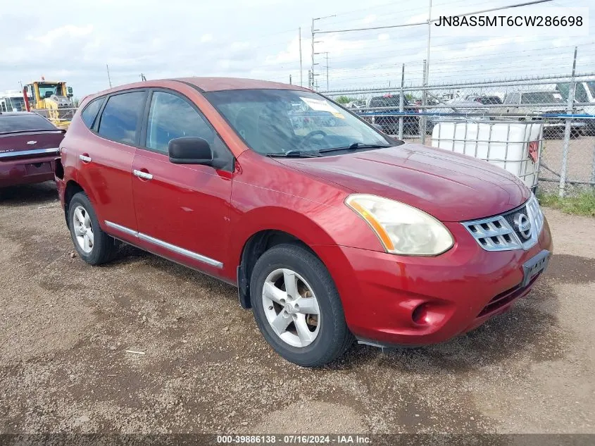 2012 Nissan Rogue S VIN: JN8AS5MT6CW286698 Lot: 39886138