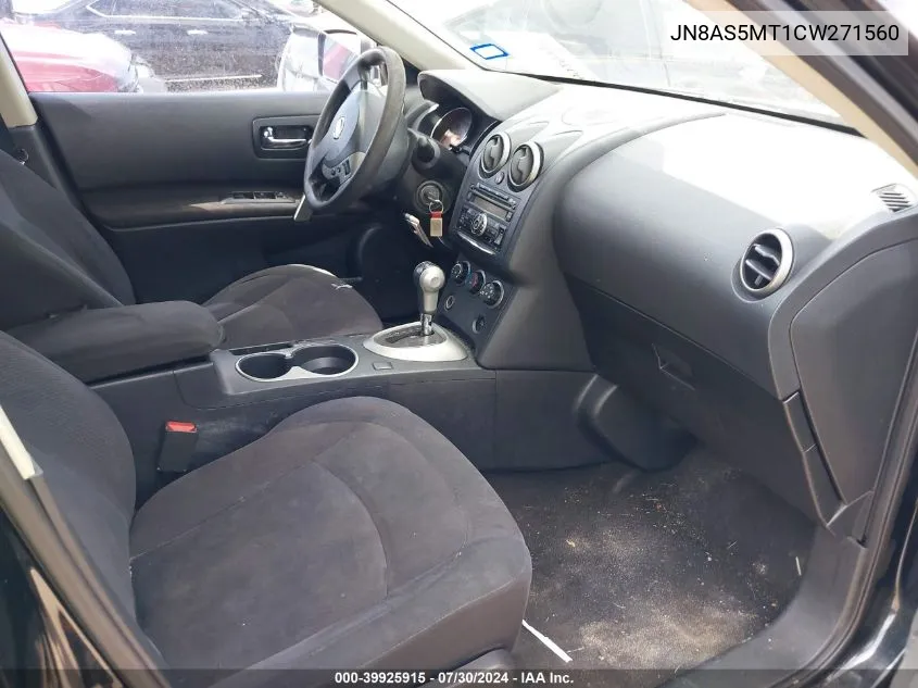 JN8AS5MT1CW271560 2012 Nissan Rogue S/Sv