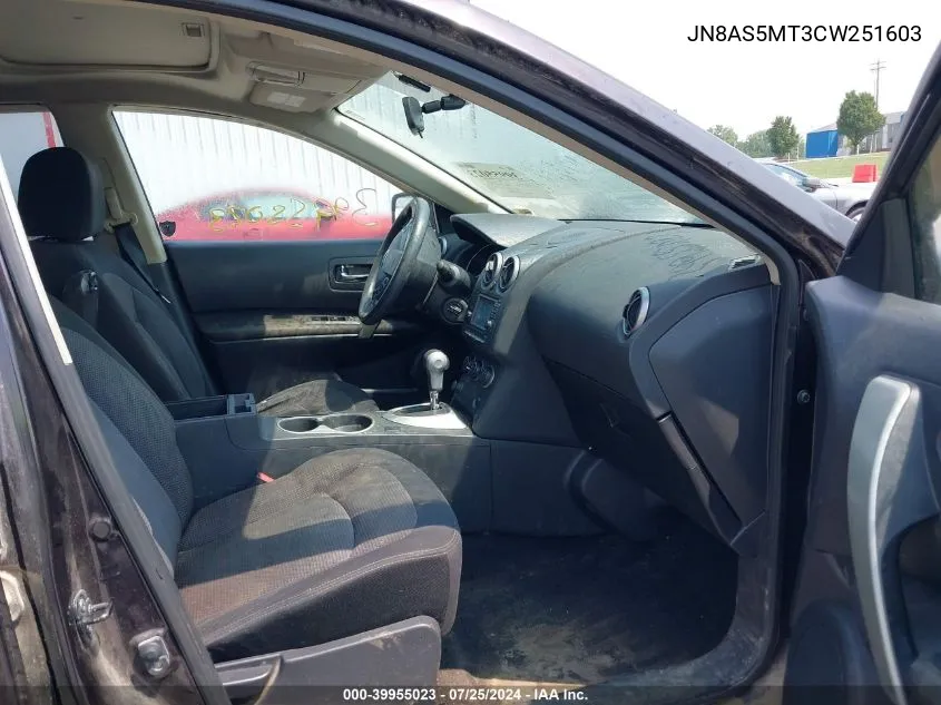 JN8AS5MT3CW251603 2012 Nissan Rogue Sv