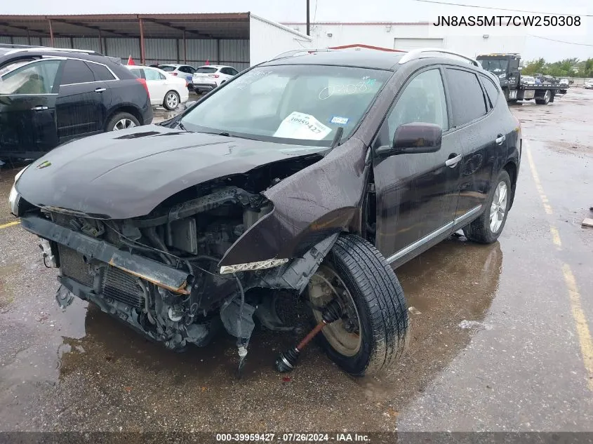 2012 Nissan Rogue Sv VIN: JN8AS5MT7CW250308 Lot: 39959427