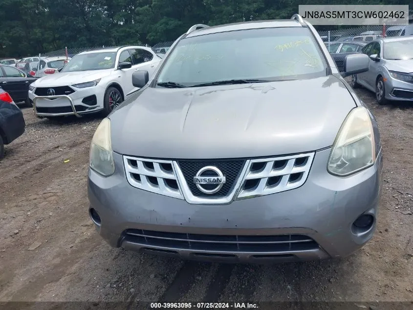 2012 Nissan Rogue Sv VIN: JN8AS5MT3CW602462 Lot: 39963095