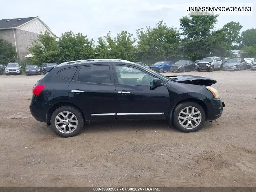 2012 Nissan Rogue Sv W/Sl Pkg VIN: JN8AS5MV9CW366563 Lot: 39992507